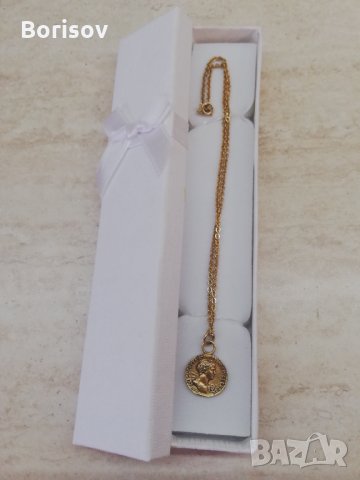 Позлатен медальон, снимка 10 - Колиета, медальони, синджири - 32251541