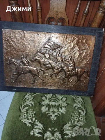 красива медна картина, снимка 2 - Антикварни и старинни предмети - 48480642