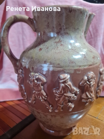 Стар керамичен сервиз за вино , снимка 3 - Антикварни и старинни предмети - 52427702