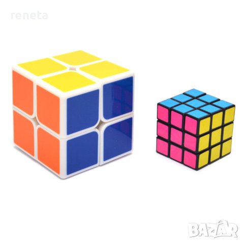Комплект кубчета, Тип Рубик, 2 броя, Пластмасови, Многоцветни, снимка 2 - Образователни игри - 40839739