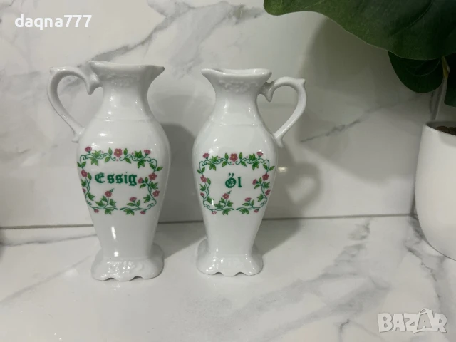 Винтидж порцеланови канички за оцет и олио Bavaria, снимка 3 - Антикварни и старинни предмети - 50499215