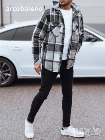 Мъжко яке с качулка, 3цвята , снимка 3 - Якета - 48269680