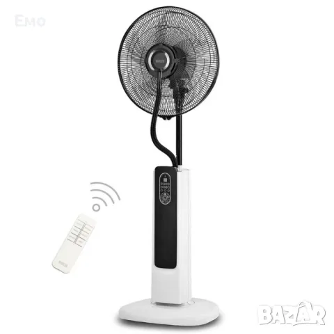Вентилатор с водна мъгла - 16'', 75W, LED, дисплей и дистанционно управление , снимка 7 - Вентилатори - 48614031
