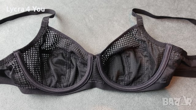 Chantelle 75B черен сутиен мрежеста материя, снимка 10 - Бельо - 39897638