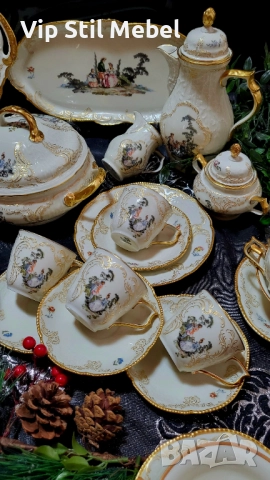Сервиз за хранене и кафе Rosenthal Sanssouci Hoeroldt Arkadien , снимка 10 - Сервизи - 52774701