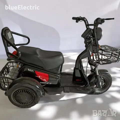 Двуместна електрическа триколка blueElectric Pudding 1800W | 48V | 23Ah | GRAY, снимка 2 - Мотоциклети и мототехника - 49745706