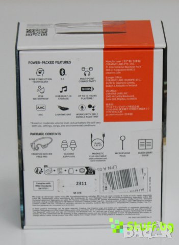 Слушалки Creative Outlier Free Pro, снимка 2 - Слушалки и портативни колонки - 43927026