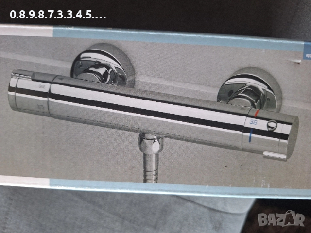 смесител с термостат за баня. чисто нов 