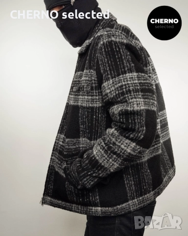 ALLSAINTS Phoenix карирано яке с цип – размер XL – ново с етикети