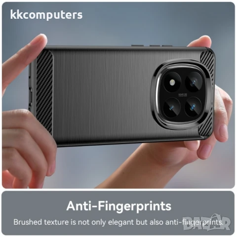 Xiaomi Redmi Note 14 Pro+ 5G Удароустойчив Carbon Fiber Калъф и Протектор, снимка 7 - Калъфи, кейсове - 50891246