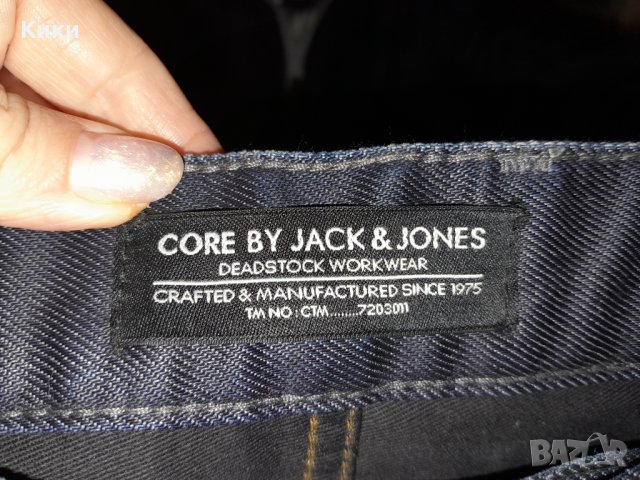 Дънки тип промазка Jack& Jones, снимка 4 - Дънки - 43714033