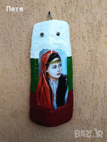 “Декупаж“ върху автентична стара турска керемида, снимка 3 - Икони - 39317098