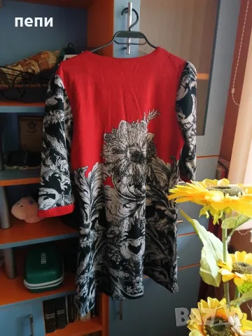 Уникална мека и топла  рокля-L, снимка 4 - Рокли - 48047761