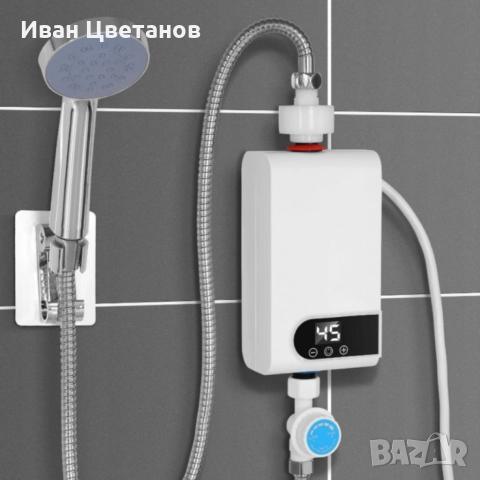Проточен бойлер 3500W с дигитален дисплей – Моментална топла вода без чакане