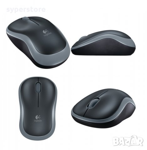 Мишка Безжична Logitech M185 Swift Grey Mini 1000dpi Сива Wireless Optical Mouse, снимка 4 - Клавиатури и мишки - 11412991