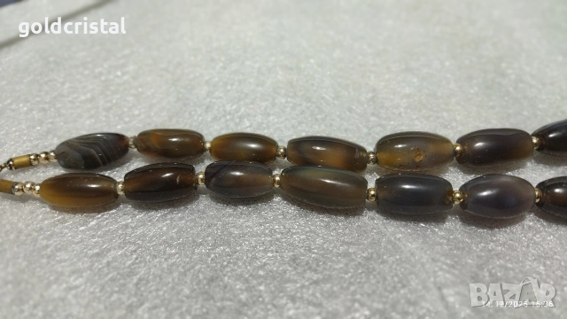 Стар накит гердан от ахат , снимка 9 - Антикварни и старинни предмети - 52795391