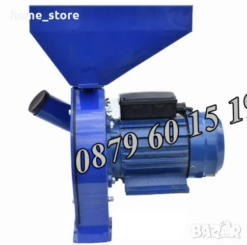 Монофазна комбинирана фуражомелка / ярмомелка 4.2 kW с 4 сита + стойка, снимка 2 - Други машини и части - 49707457