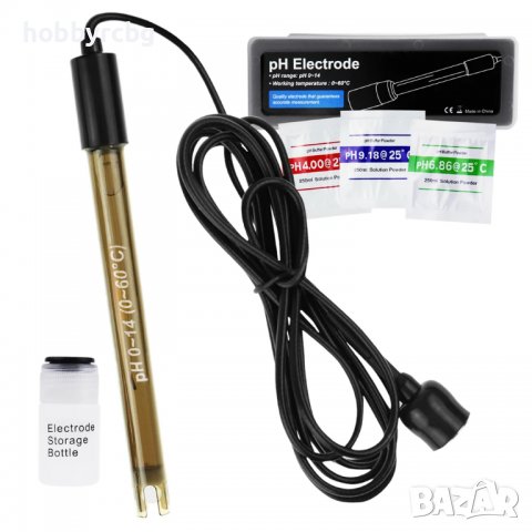 E-314 pH електрод за тестери с BNC конектор 50 Ohm, кабел 200 см, снимка 1 - Други - 36747848