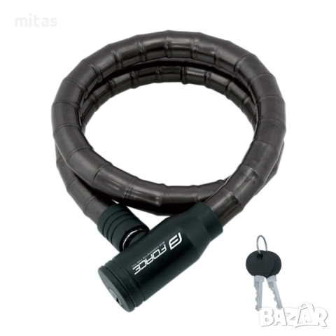 Заключващо устройство с железни прешлени FORCE 80см/18мм; 150см/18мм, снимка 4 - Аксесоари за велосипеди - 48082544