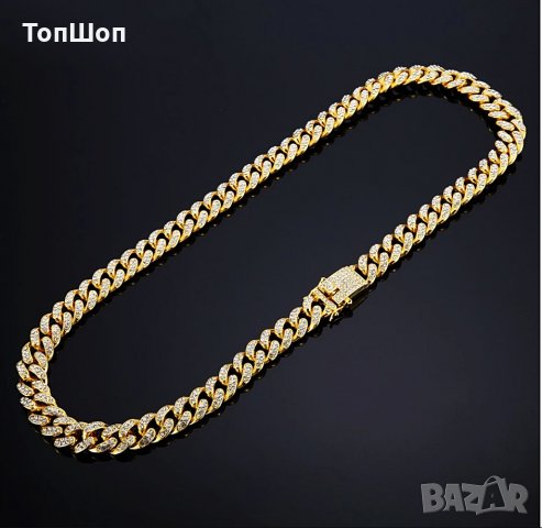 Bling Bling Хип-хоп ланец / Hip-Hop chain - 3 Модела, снимка 5 - Колиета, медальони, синджири - 28401929