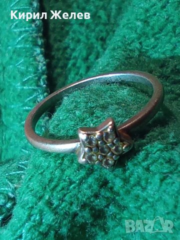 ФИН ЗВЕЗДОВИДЕН СКЪПОЦЕНЕН СРЕБЪРЕН ПРЪСТЕН СРЕБРО 925 с ФАСЕТИРАНИ ЦИРКОНИ РЪЧНА ИЗРАБОТКА 40076, снимка 12 - Пръстени - 42464548