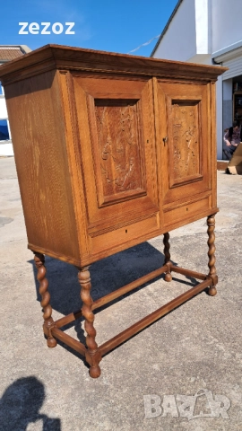 Ретро шкаф масив №117, снимка 2 - Шкафове - 52439532