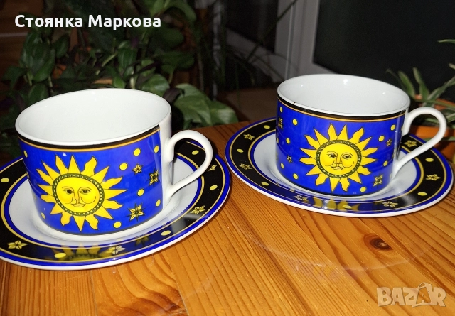 Порцеланови чашки с чинийки за кафе и чай