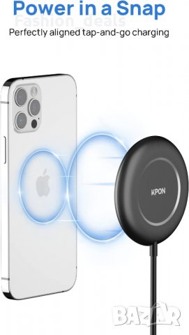 Ново магнитно безжично зарядно за телефон часовник iPhone Apple Watch, снимка 2 - Аксесоари за Apple - 39977501