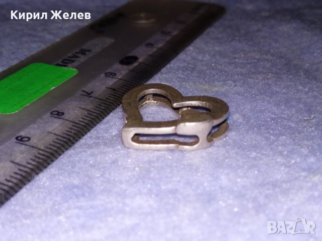 СРЕБЪРЕН МАРКОВ АЖУРЕН СЪРЦЕВИДЕН МЕДАЛЬОН СРЕБРО 925 СЕЗГИН 28730, снимка 6 - Колиета, медальони, синджири - 39303253