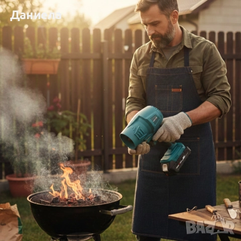 Акумулаторна турбо духалка 36V – Мощен въздушен пистолет с 2 батерии 8Ah и куфар, снимка 3 - Други инструменти - 52763691