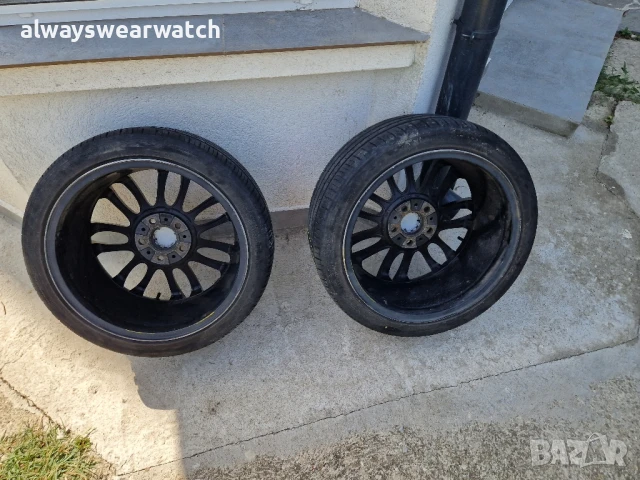 Бмв Джанти + гуми 18 " стайл 195 OEM / BMW Style 195 - Топ състояние, снимка 5 - Гуми и джанти - 51338662