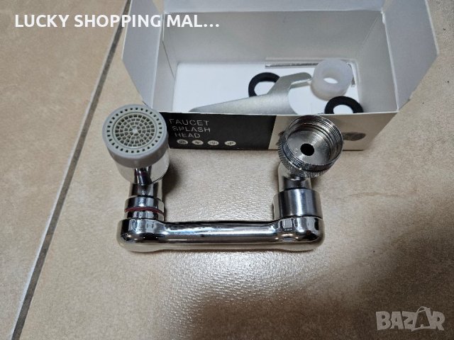 1080° Универсален въртящ се метален кран с доен режим на водата, снимка 10 - Други - 43669682