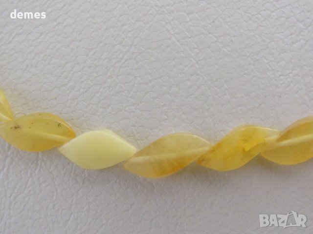 Елегантно дамско колие от първокласен Балтиийски кехлибар., снимка 3 - Колиета, медальони, синджири - 43441966