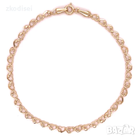 Златна дамска гривна 1,52гр. 18,7см. 14кр. проба:585 модел:32894-5, снимка 1