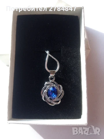 Колие с кристали , снимка 4 - Колиета, медальони, синджири - 50581464