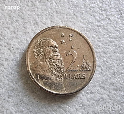 Австралия . Два долара . Абориген . 1999 година., снимка 3 - Нумизматика и бонистика - 38339799