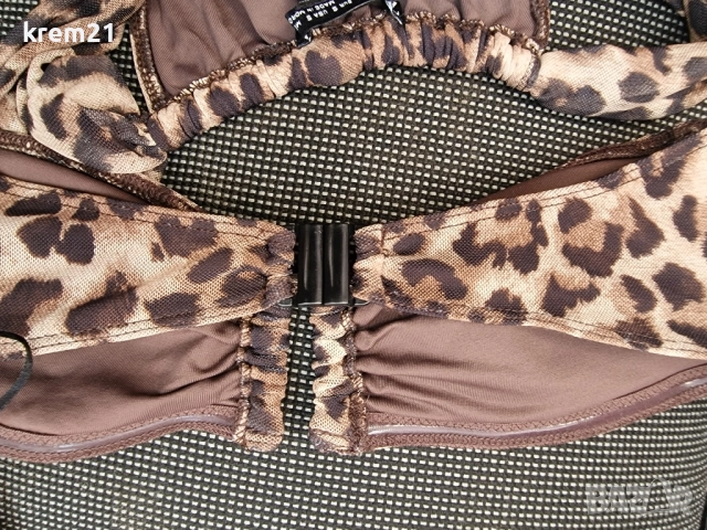 Zara бански леопард 2части номер S, снимка 3 - Бански костюми - 51613571