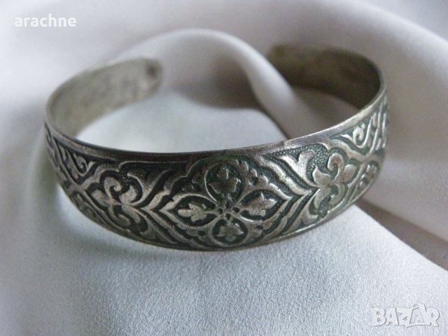 Османска възрожданска сребърна гривна, снимка 6 - Други ценни предмети - 39045676