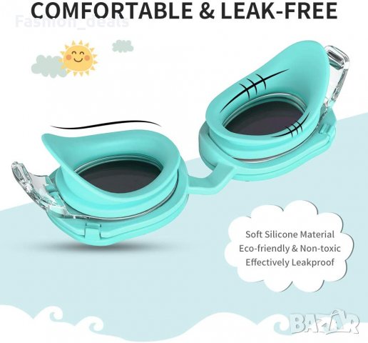 Нови Детски очила 2 в 1 с UV защита за плаж и против мъгла за плуване, снимка 6 - Други - 33614689