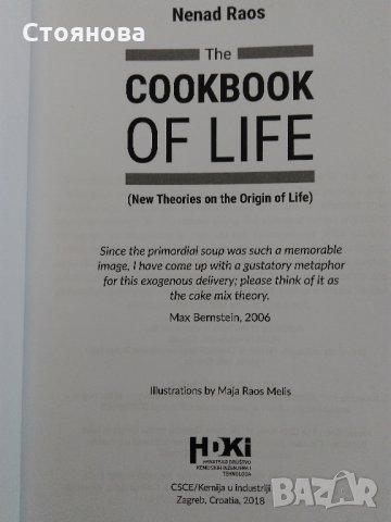 "The Cookbook of Life: New Theories on the Origin of Life" Nenand Raos, снимка 3 - Други - 32360486