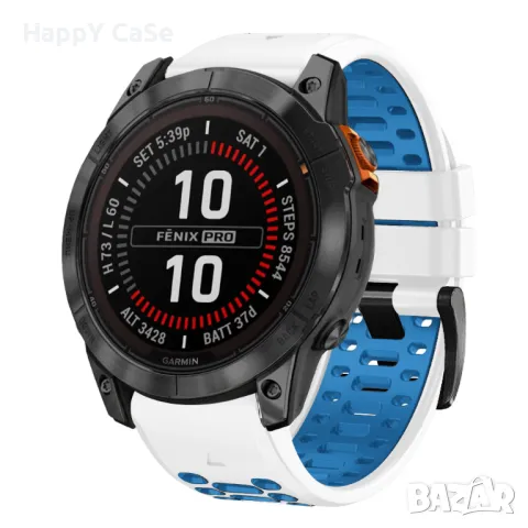 AERO QUICKFIT Силиконова каишка за Garmin Fenix/Instinct/Epix/Quatix/MARQ/Forerunner, снимка 3 - Каишки за часовници - 50074235