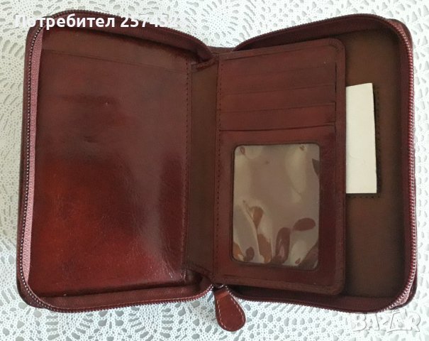 Wilsons Leather портфейл от италианска естествена кожа, снимка 3 - Портфейли, портмонета - 38268350