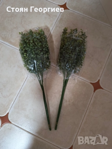 12 броя изкуствен евкалипт за декорация цената е за всички , снимка 1