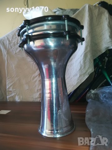 НОВА тарамбука сиво и бяло-внос сирия-30х20см, снимка 4 - Ударни инструменти - 28408423