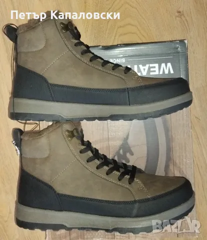 Зимни мъжки обувки ботуши WEATHERPROOF номер 45
Налични номера 43 44 45 46 , снимка 2 - Мъжки боти - 48562595