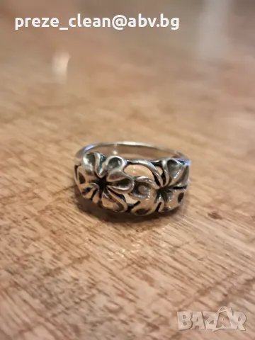 Сребърен пръстен, снимка 3 - Пръстени - 48082694