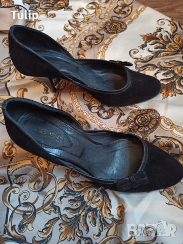 Официални черни обувки 38, снимка 2 - Дамски обувки на ток - 28554269