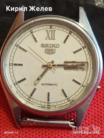 Колекционерски часовник SEIKO 5 AUTOMATIC за КОЛЕКЦИОНЕРИ 52845, снимка 7 - Антикварни и старинни предмети - 53390401