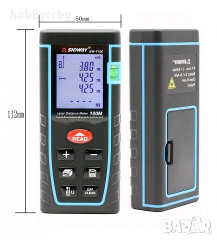 Лазерна Ролетка 100м модел SNDWAY Т100, снимка 9 - Измервателни инструменти - 21838389