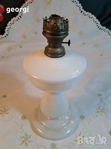 Стара стъклена газена лампа 32/3, снимка 3 - Декорация за дома - 53123626